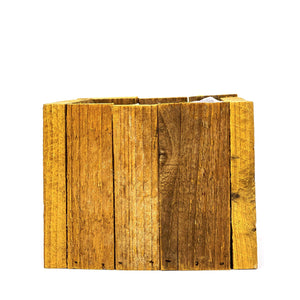 Planter, 4in, Wood, Square, Small, Lined - Floral Acres Greenhouse & Garden Centre