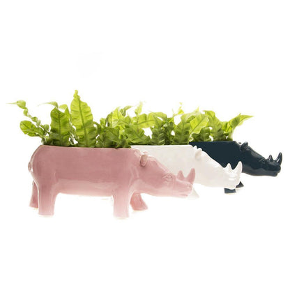 Rhino Planter, 3 Asst. Colours - Floral Acres Greenhouse & Garden Centre