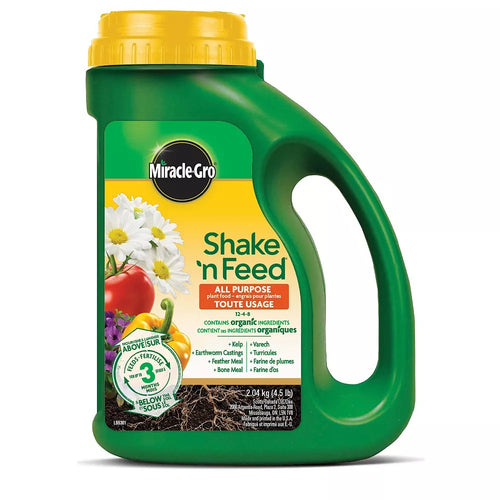 Miracle-Gro Shake&Feed, All Purpose 12-4-8, 2.04kg - Floral Acres Greenhouse & Garden Centre
