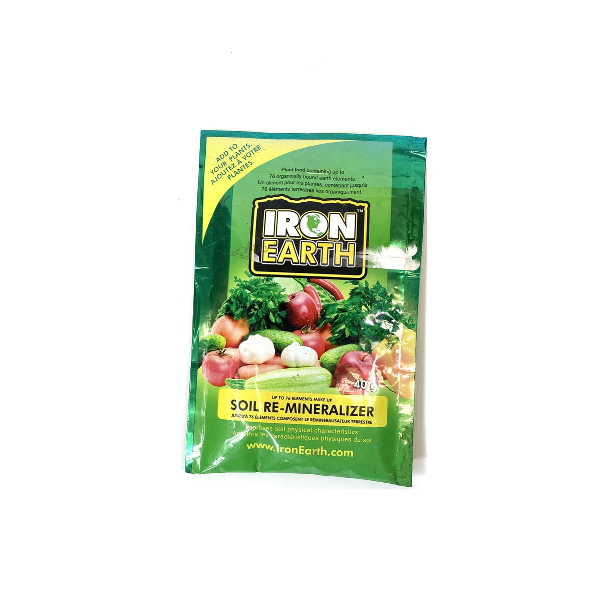 Iron Earth Soil-Remineralizer, 40g Package - Floral Acres Greenhouse & Garden Centre