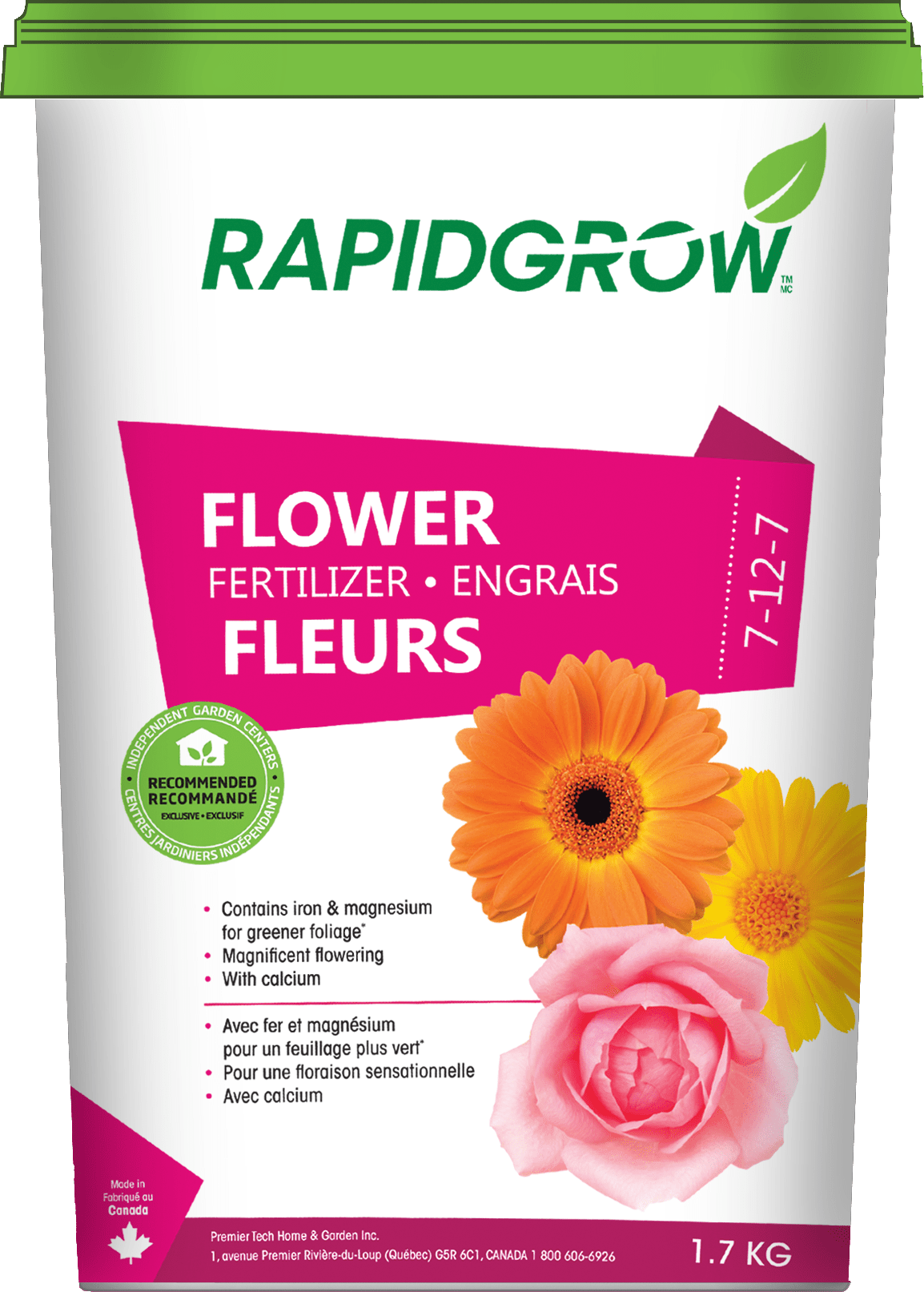 Rapidgrow Flower Fertilizer 7-12-7, 1.7kg - Floral Acres Greenhouse & Garden Centre