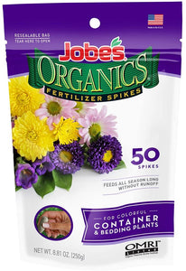 Jobe's Organic Container Spike [3-5-6], 50pk - Floral Acres Greenhouse & Garden Centre