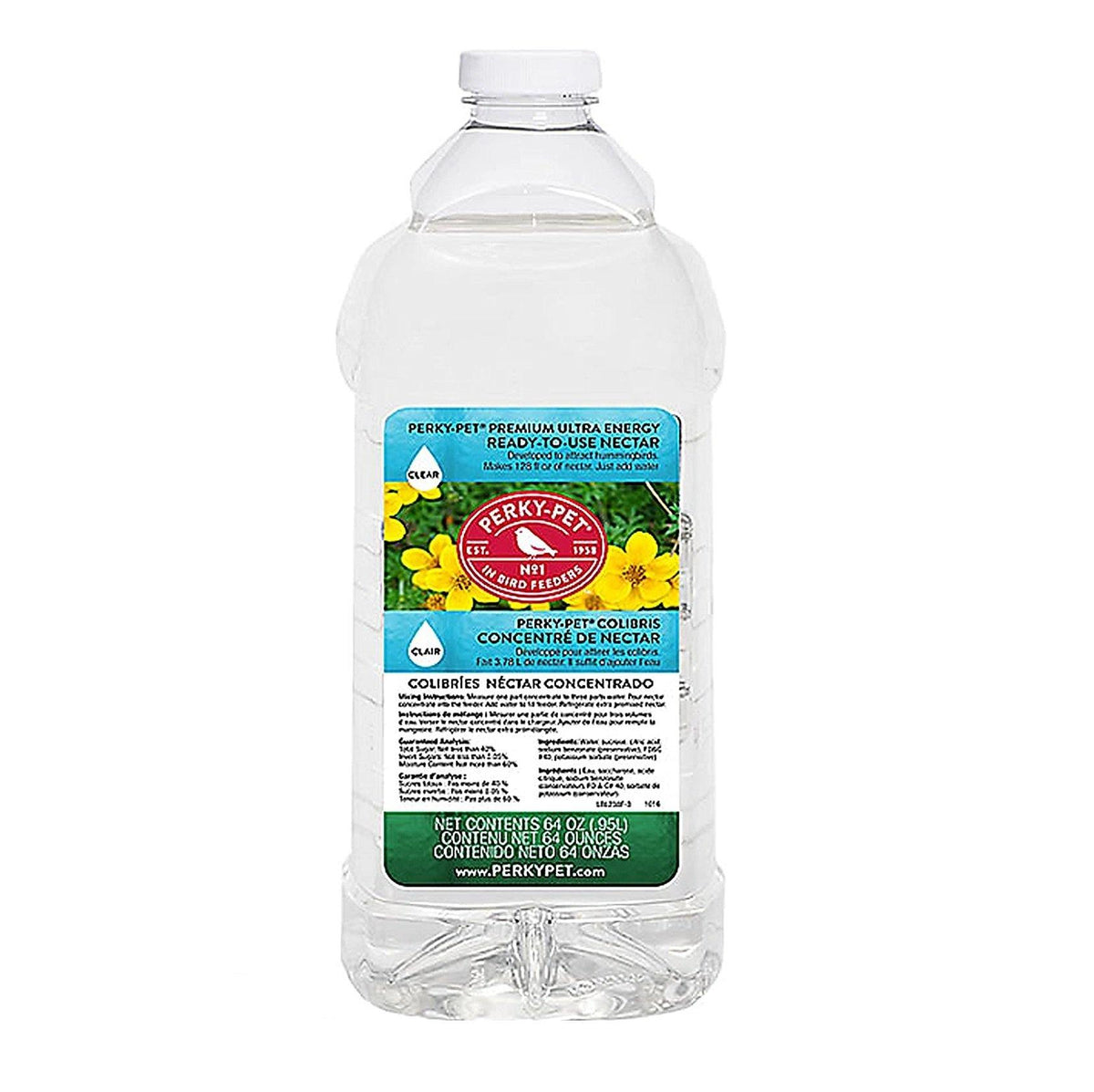 Perky Pet, Hummingbird Nectar, Clear, 1.9L - Floral Acres Greenhouse & Garden Centre
