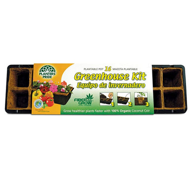 Greenhouse Kit, Coco Coir, 16 Cells - Floral Acres Greenhouse & Garden Centre