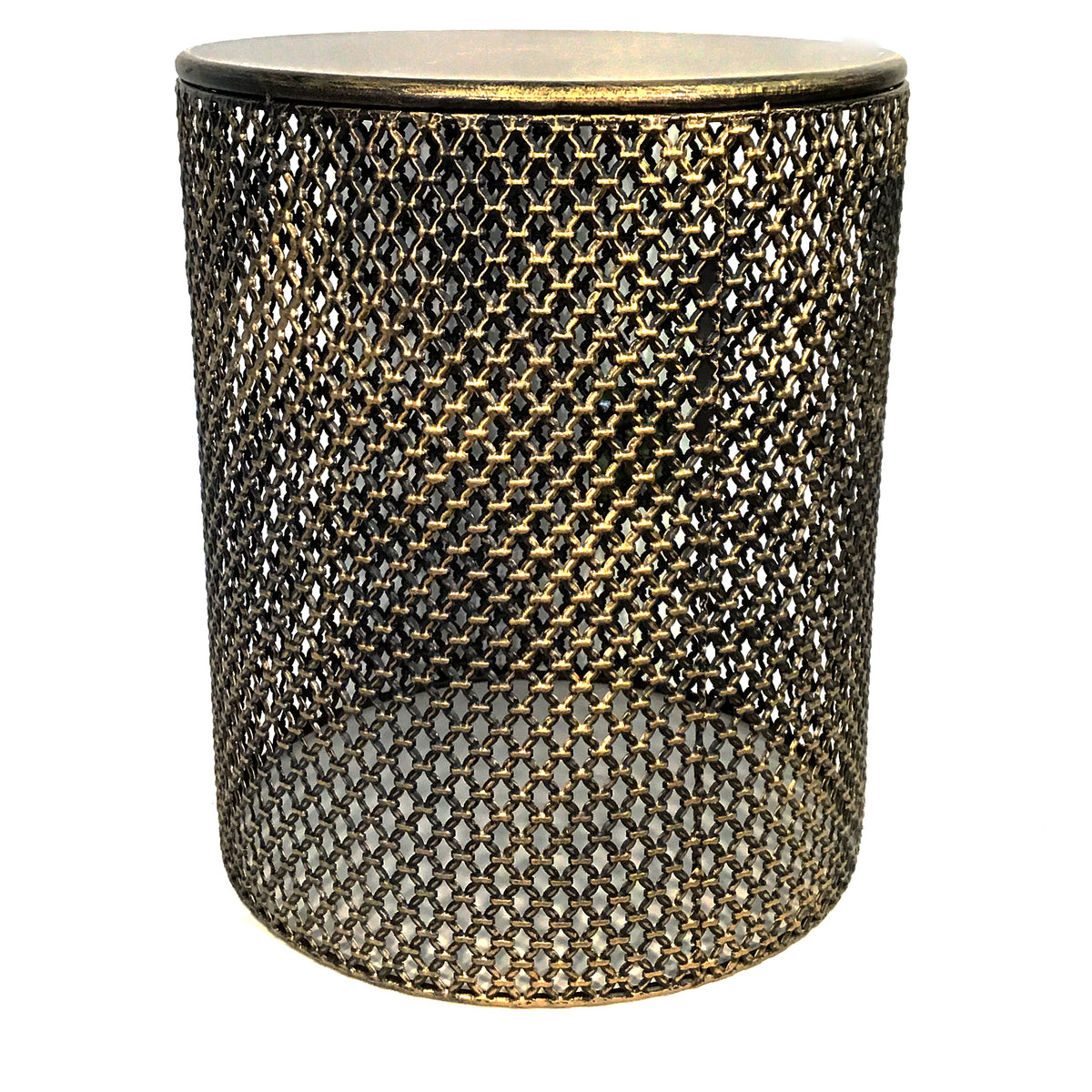 Moroccan Patio Stool/Plant Stand, 16.5in