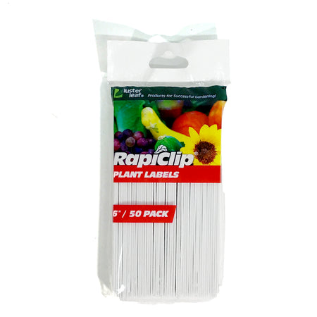 RapiClip Plant Labels, Plastic, 6in, 50pack