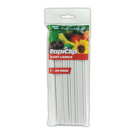 RapiClip Plant Labels, Plastic, 8in, 30pack