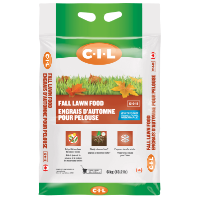 C-I-L Fall Lawn Food 12-0-18, 6kg - Floral Acres Greenhouse & Garden Centre