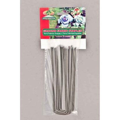 Fabric Staples, Steel, 6in, 10pk - Floral Acres Greenhouse & Garden Centre