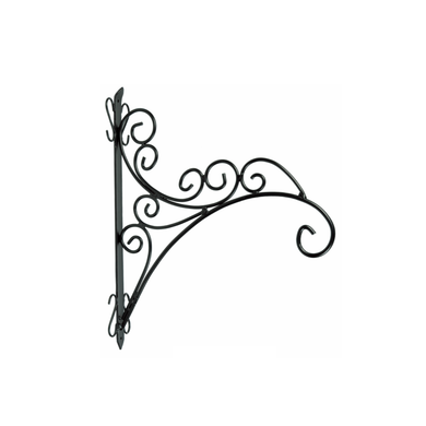 Scroll Bracket, Black, 16in - Floral Acres Greenhouse & Garden Centre