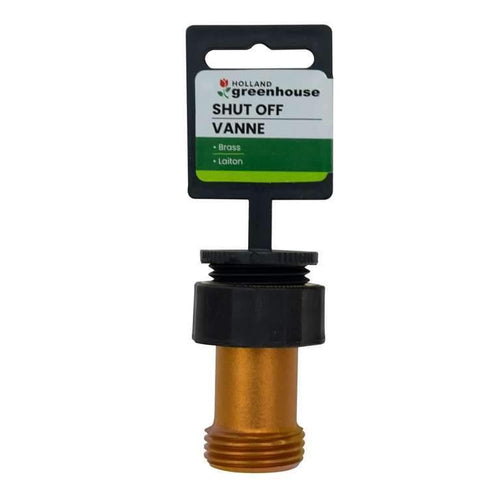 Hose Shutoff, Solid Brass Inline - Floral Acres Greenhouse & Garden Centre