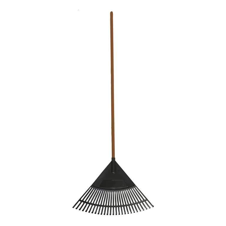 Greenhouse Poly Leaf Rake, 24T 24in, 48in Handle - Floral Acres Greenhouse & Garden Centre