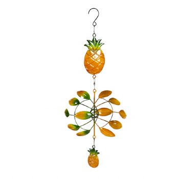 Hanging Mini Wind Twirler, Pineapple, 18in Length - Floral Acres Greenhouse & Garden Centre