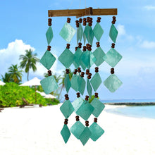 Load image into Gallery viewer, Capiz Diamond Wind Chime, 6.5in x 14in - Floral Acres Greenhouse &amp; Garden Centre
