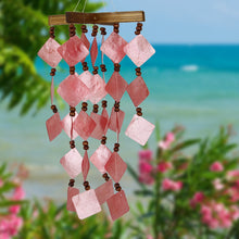 Load image into Gallery viewer, Capiz Diamond Wind Chime, 6.5in x 14in - Floral Acres Greenhouse &amp; Garden Centre
