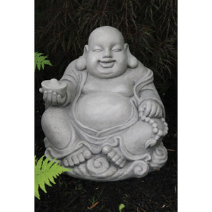 Sitting Hoi Toi Statue, 13in Tall - Floral Acres Greenhouse & Garden Centre