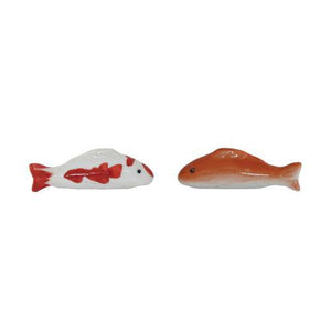 Stoneware Floating Fish, 2.75in Long, 2 Styles - Floral Acres Greenhouse & Garden Centre