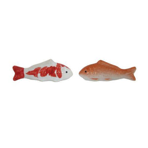 Stoneware Floating Fish, 4in Long, 2 Styles - Floral Acres Greenhouse & Garden Centre