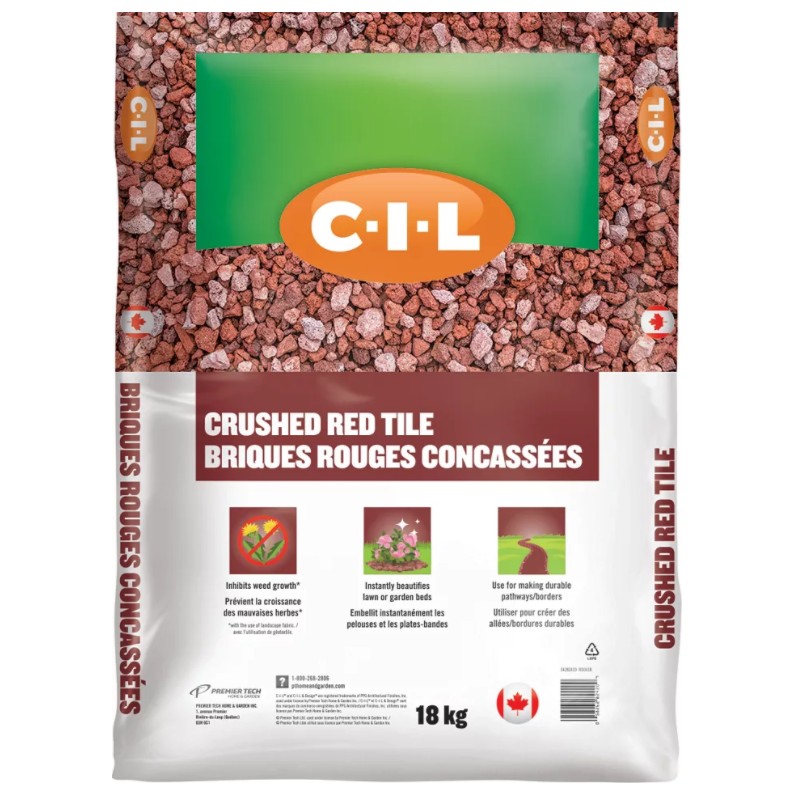 C-I-L Crushed Red Tile, 18kg - Floral Acres Greenhouse & Garden Centre