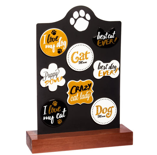 Pet-Themed Ref Magnet, Black/White - Floral Acres Greenhouse & Garden Centre
