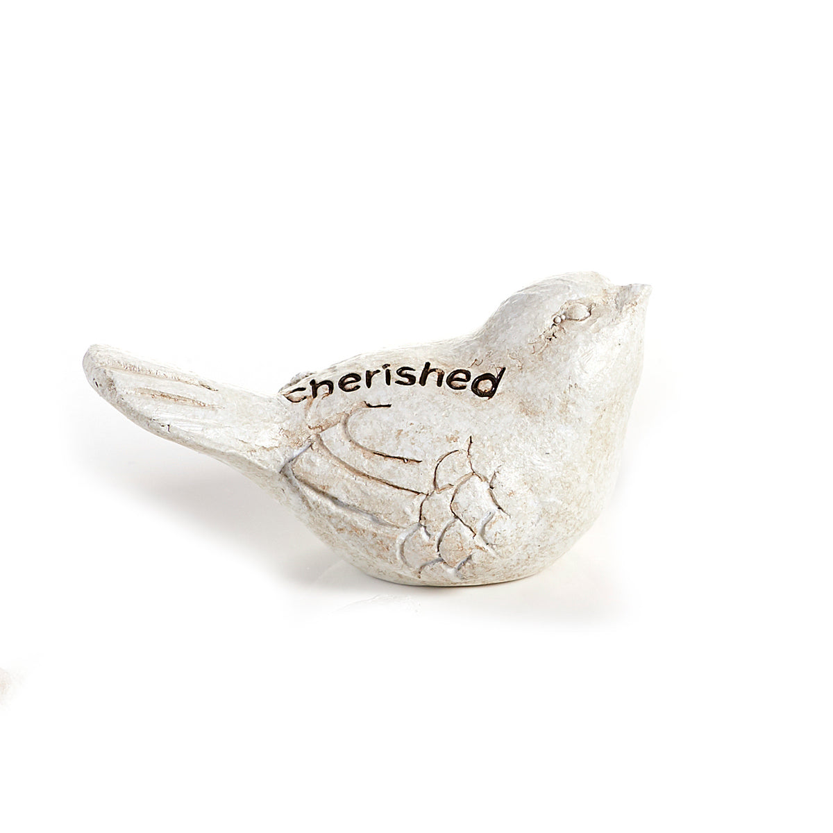 Bird Memorial Token, White, 2.5in