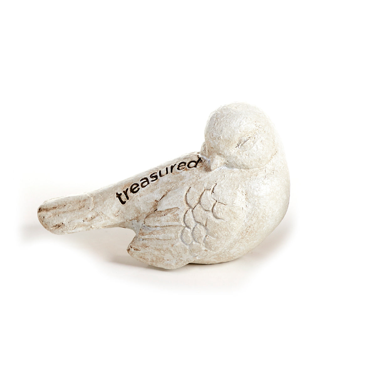 Bird Memorial Token, White, 2.5in