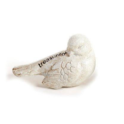 Bird Memorial Token, White, 2.5in