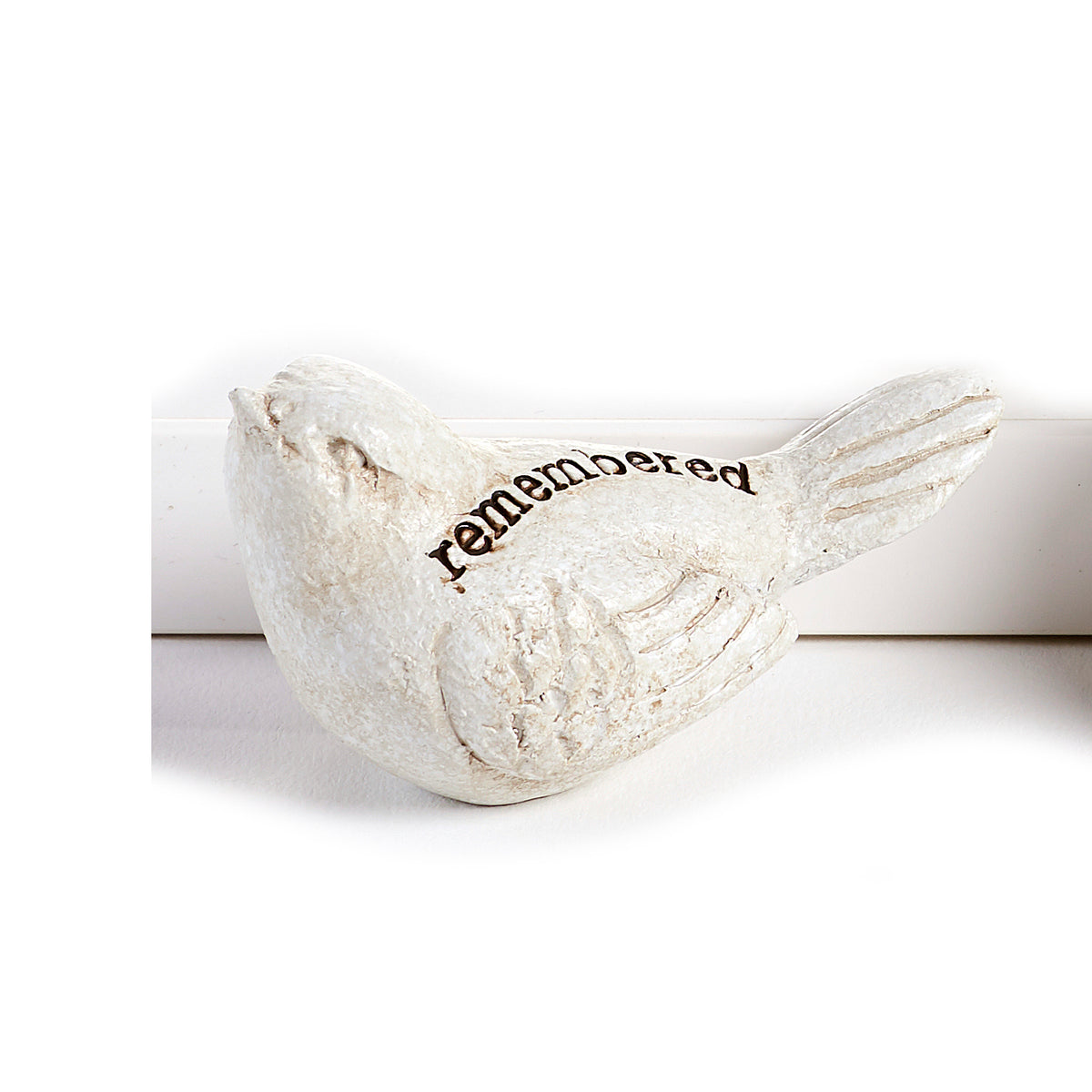 Bird Memorial Token, White, 2.5in