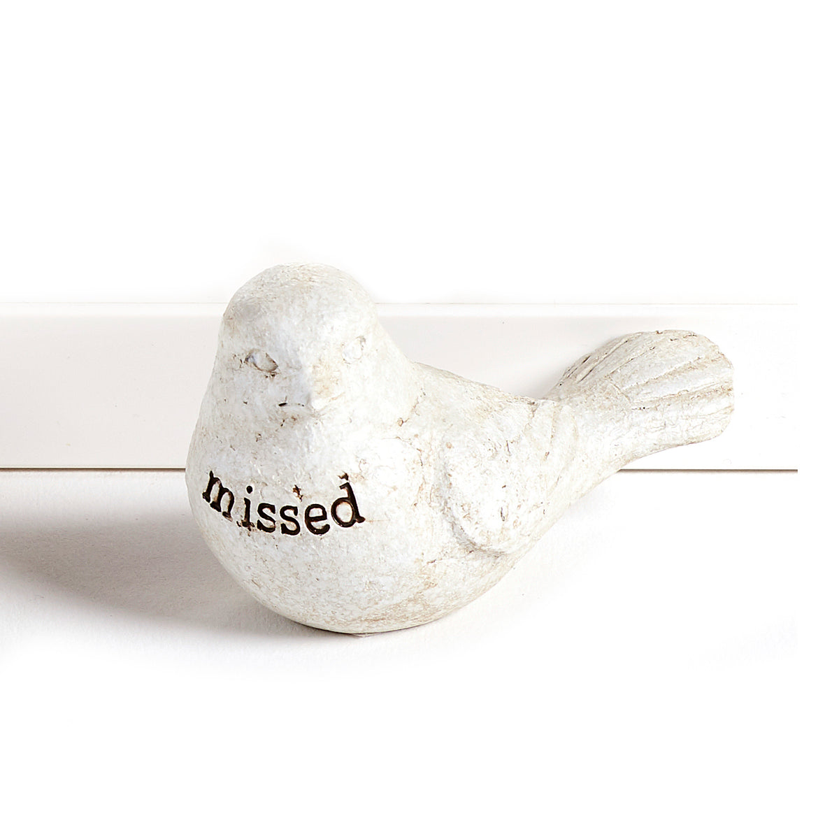 Bird Memorial Token, White, 2.5in
