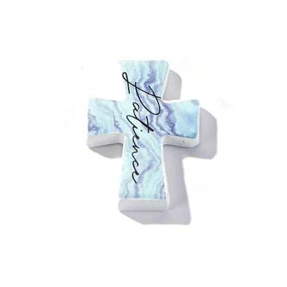 Mini Resin Cross Tokens with Assorted Sayings
