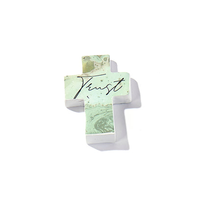 Mini Resin Cross Tokens with Assorted Sayings