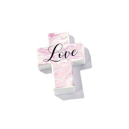 Mini Resin Cross Tokens with Assorted Sayings
