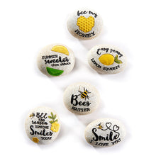 Load image into Gallery viewer, Stone Token, Resin, Bee Graphics, 2.5in
