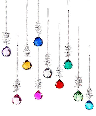 Crystal Ornament, Hanging Orb, Asst. Colours - Floral Acres Greenhouse & Garden Centre