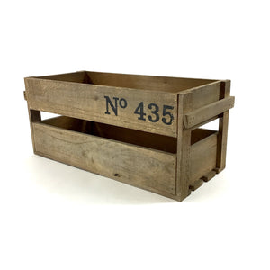 Wooden Crate with Numbering, 18.75in x 8in x 8in - Floral Acres Greenhouse & Garden Centre
