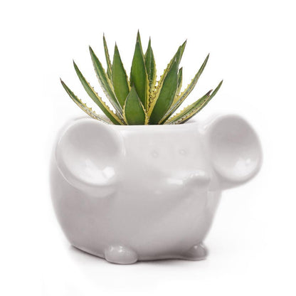 Pot, 4in, Mouse, Ceramic