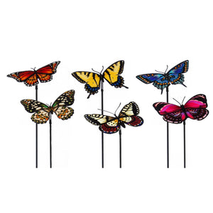 Realistic Butterfly Plant Pick, 6 Assorted Designs - Floral Acres Greenhouse & Garden Centre