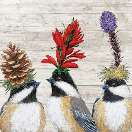 Luncheon Napkin, Chickadee Sisters, 20ct - Floral Acres Greenhouse & Garden Centre