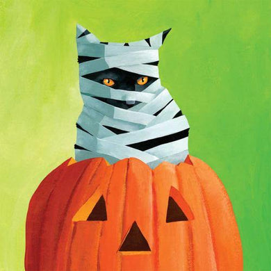 Cocktail Napkin, Mummy Cat, 20pcs. - Floral Acres Greenhouse & Garden Centre