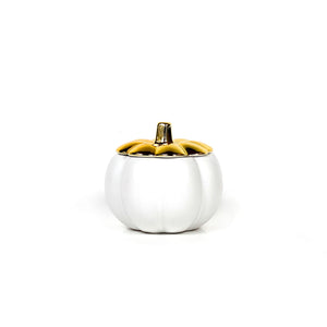 Heirloom Pumpkin Candle, Gold Ceramic Pumpkin, 200 - Floral Acres Greenhouse & Garden Centre