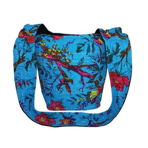 Handbag, Hippie Chic Birds of Paradise, Light Blue - Floral Acres Greenhouse & Garden Centre