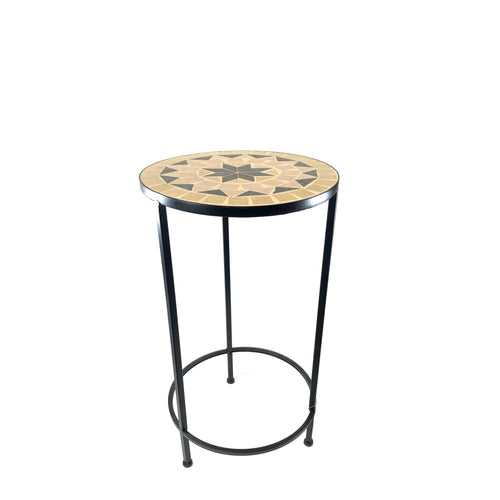 Round Mosaic Table/Plant Stand, Small - Floral Acres Greenhouse & Garden Centre