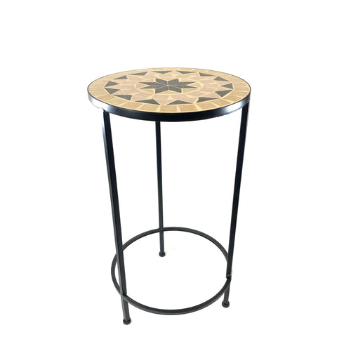 Round Mosaic Table/Plant Stand, Medium - Floral Acres Greenhouse & Garden Centre
