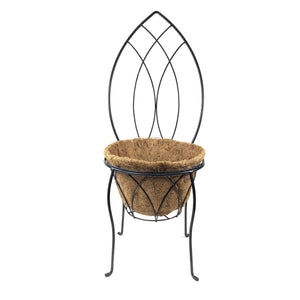 Lotus Chair and Basket w/ Coco Liner, 30in x 12in