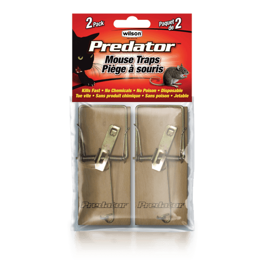 Wilson, Predator, Wood Mouse Traps, 2pk - Floral Acres Greenhouse & Garden Centre