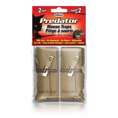 Wilson, Predator, Wood Mouse Traps, 2pk - Floral Acres Greenhouse & Garden Centre