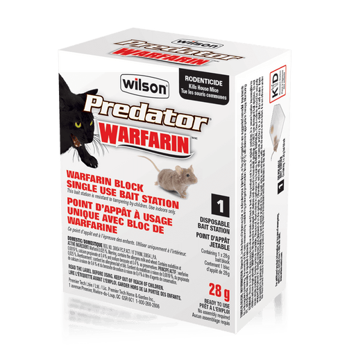Appât à la warfarine pour rats et souris Wilson