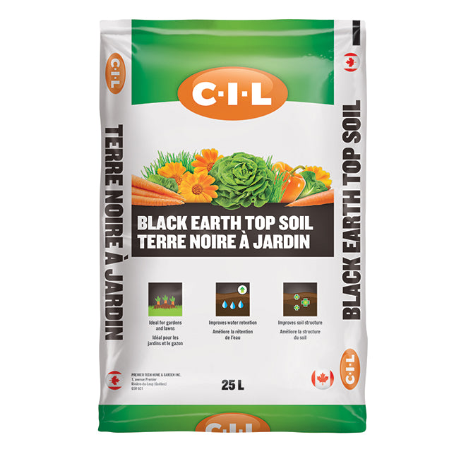 C-I-L Black Earth Top Soil, 25L - Floral Acres Greenhouse & Garden Centre