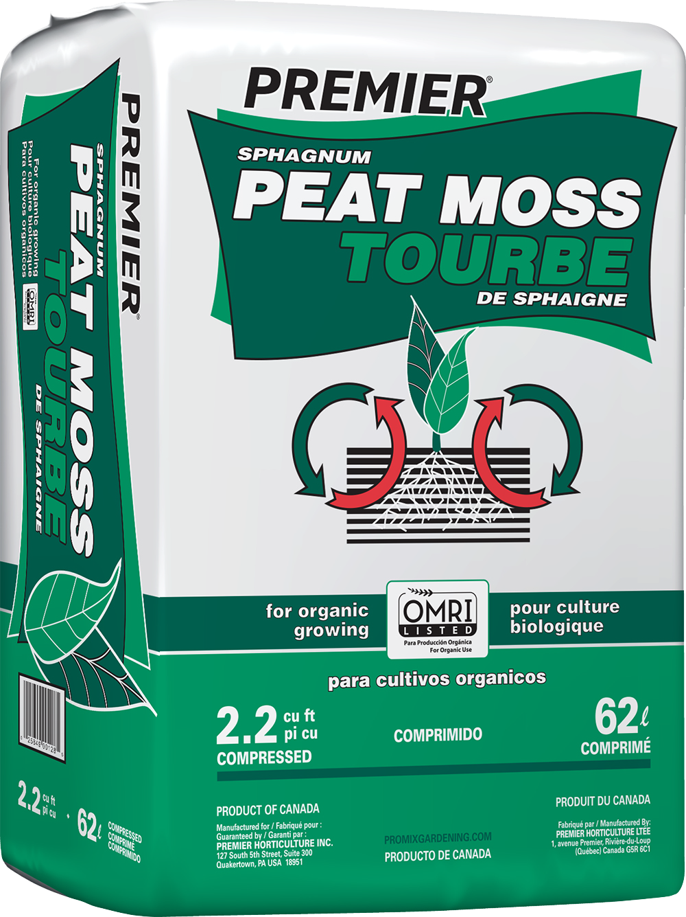 PREMIER Peat Moss, 2.2 cu.ft. - Floral Acres Greenhouse & Garden Centre