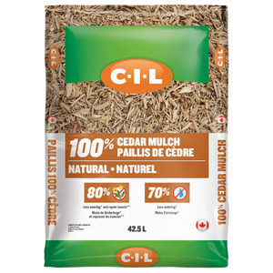 C-I-L 100% Cedar Mulch, Natural, 42.5L - Floral Acres Greenhouse & Garden Centre